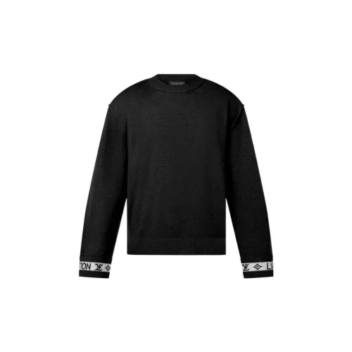 LOUIS VUITTON Cashmere Sweaters Men Black