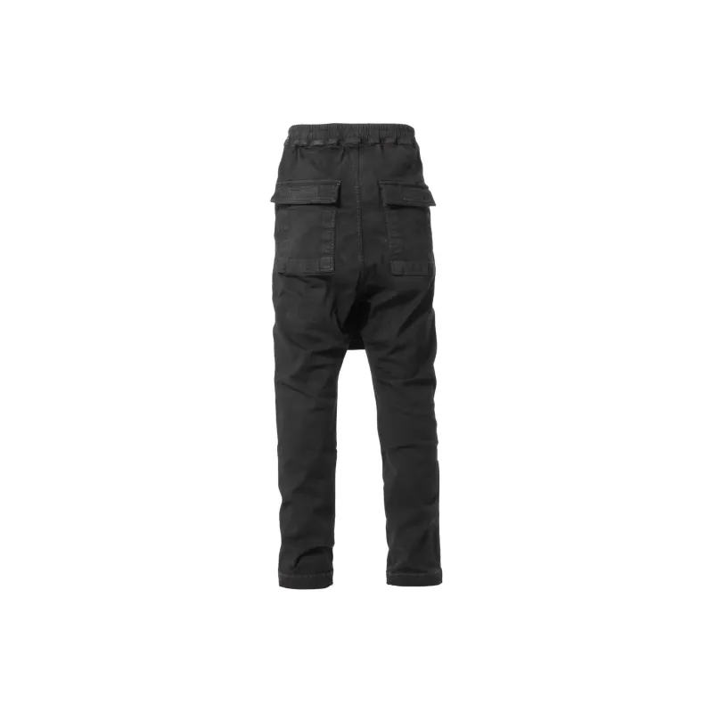 Rick Owens DRKSHDW Toothface Belas Crop crotch Track Pants-1