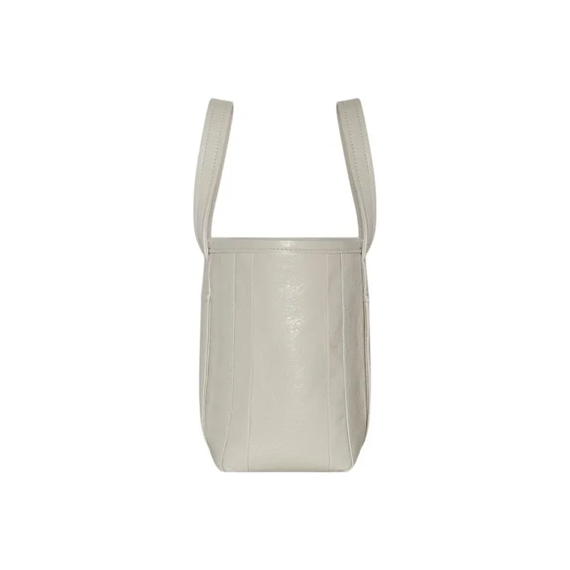 Balenciaga Barbes Arena Lambskin Tote Bag Shopping Bag Shoulder Bag Handbag Small Size Women's White-2