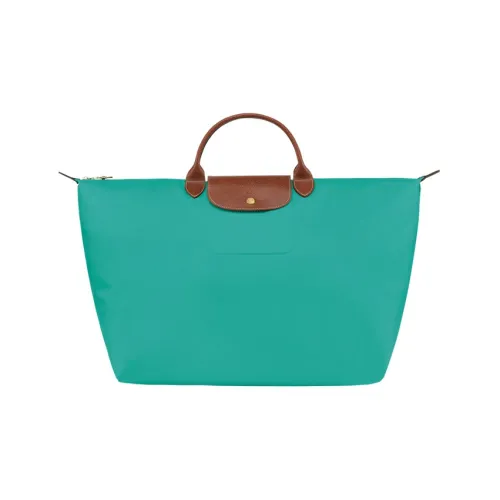 Gelato Canvas With Leather Trim Canvas Bag, Travel Bag, Handbag Large Size Women's Blue