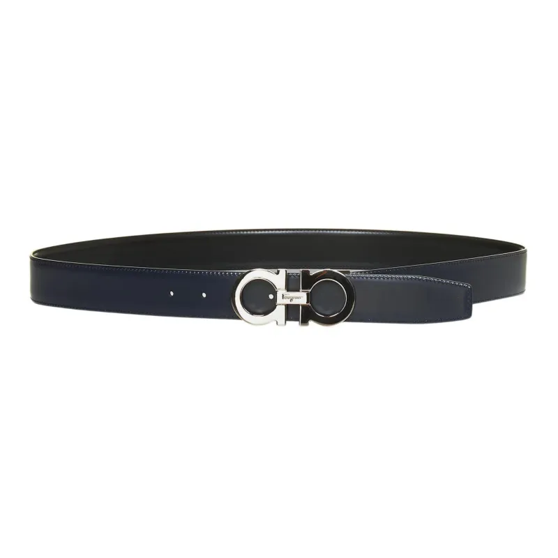 FERRAGAMO Pin Buckle Minimalist Style Casual Men's Width  3.5cm-1