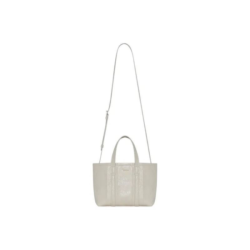 Balenciaga Barbes Arena Lambskin Tote Bag Shopping Bag Shoulder Bag Handbag Small Size Women's White-1