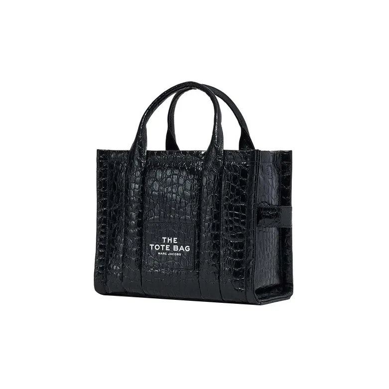 MARC JACOBS The Medium Tote Crocco Black-1
