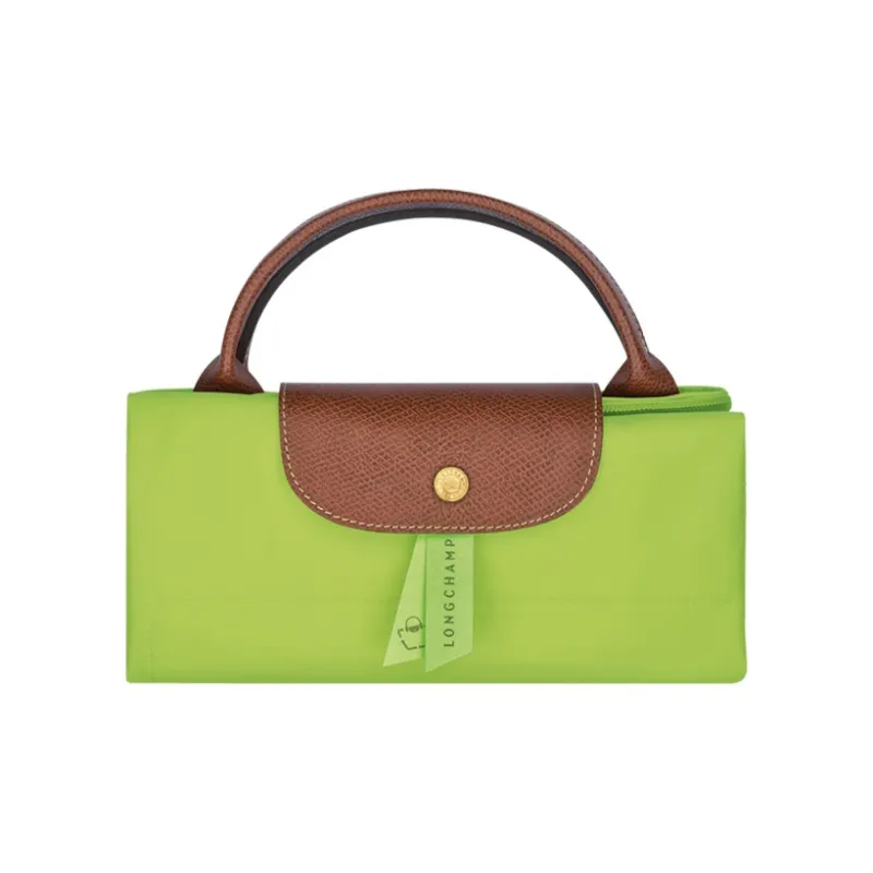 LONGCHAMP Le Pliage Canvas With Leather Trim Travel Bag Handbag Extra Large Men's Green-3