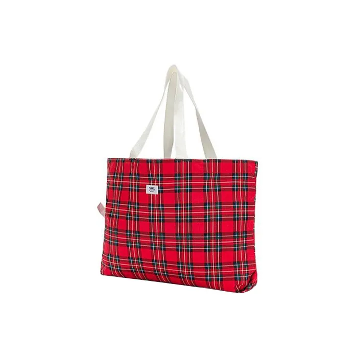 Vans Cotton Patchwork Canvas Tote Bag Shopping Bag Canvas Bag Handbag Regular Unisex Blue-4