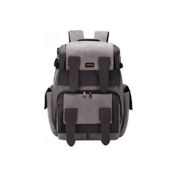 HEAD Leather Drone Backpack Camera Bag Large Size Unisex Black/Blue White Gradient/Warm Gray