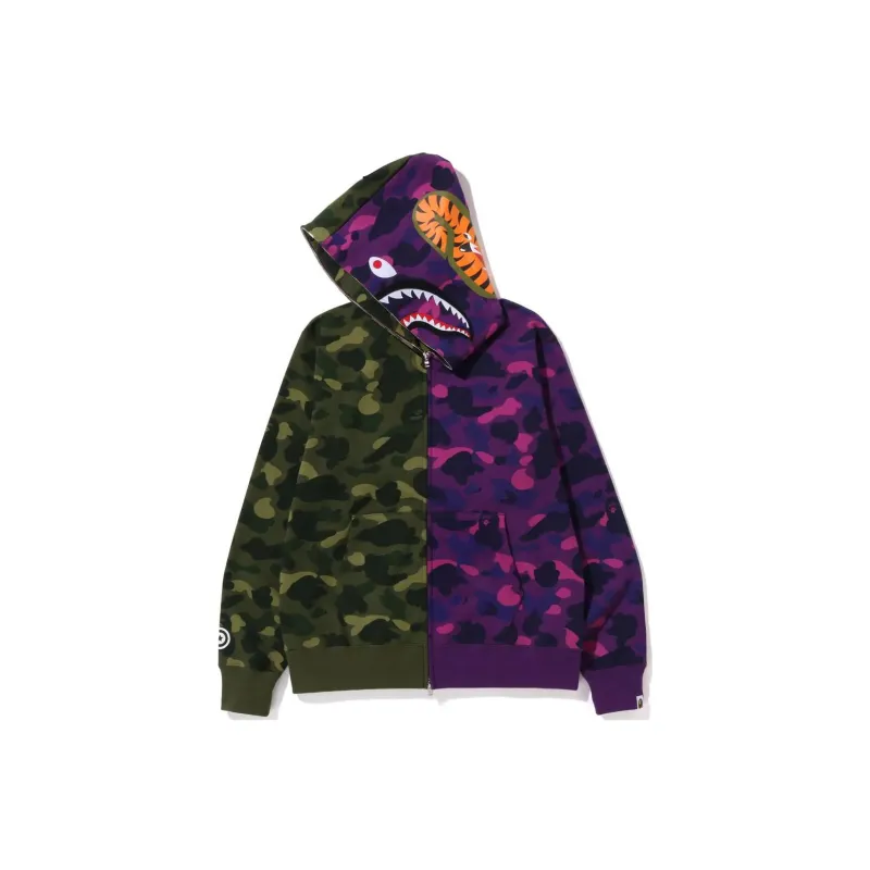 Bape Color Camo Shark Full Zip Hoodie FW22-2
