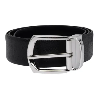 Ermenegildo Zegna Logo Detailed Reversible Buckle Belt