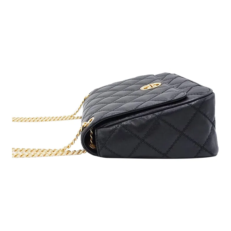 TORY BURCH TB Willa Leather Shoulder Bag, Crossbody Bag Tubas Women's Black-2