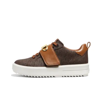 MICHAEL KORS Emmett Low-Top Stylish Skateboarding Shoes Women's Brown