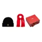 Black+Christmas Socks Embroidery Red Scarf Box