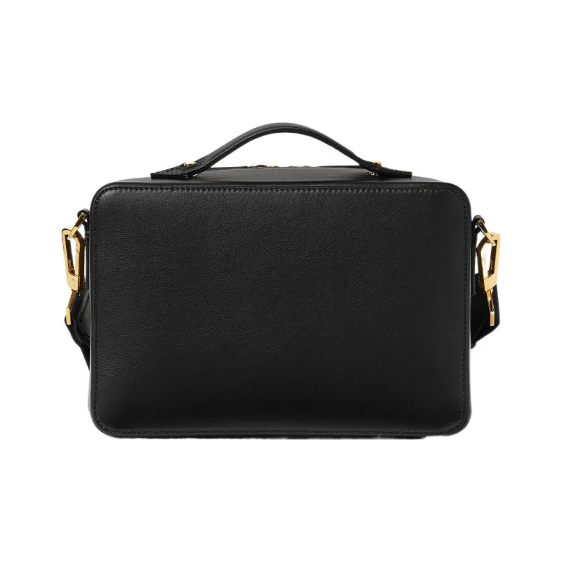 VERSACE Calfskin Crossbody Bag Shoulder Bag Men's Black-2