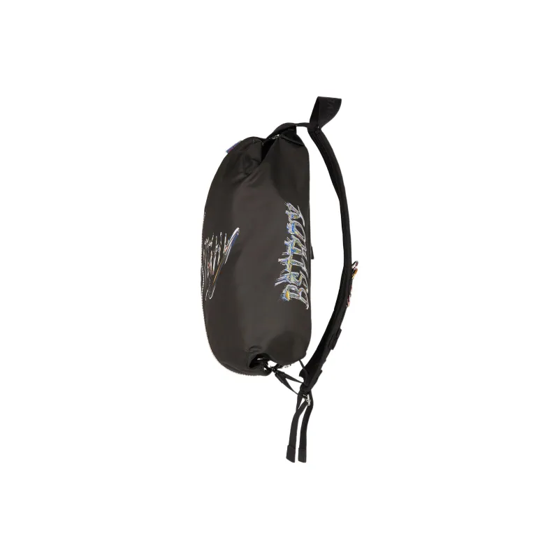 GIVENCHY BSTROY Collaboration G-Zip Fabric With Smooth Cow Leather Detail Backpack Men's Black-2