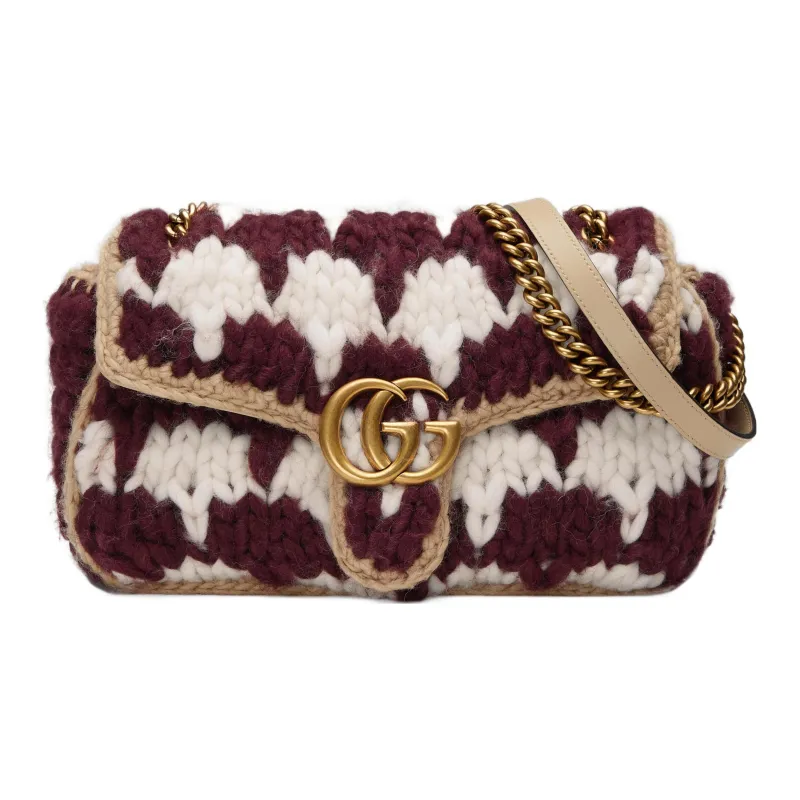 GUCCI GG Marmont Wool Crossbody Bag, Shoulder Bag Women's-0