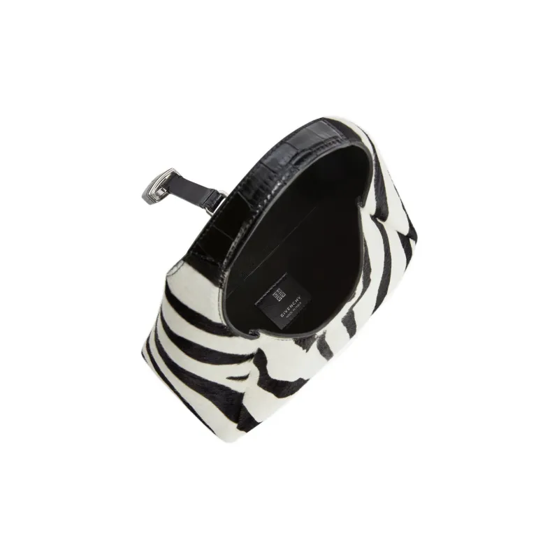 Givenchy G Hobo Shoulder Bag Mini Zebra Print Black/White-6