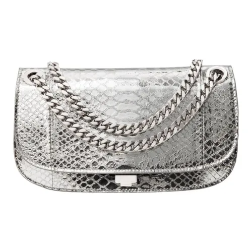 MICHAEL KORS Christie Mini Metallic Python Embossed Leather Envelope Bag