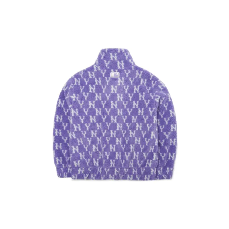 MLB New York Yankees Velvet Jackets Unisex Purple-1