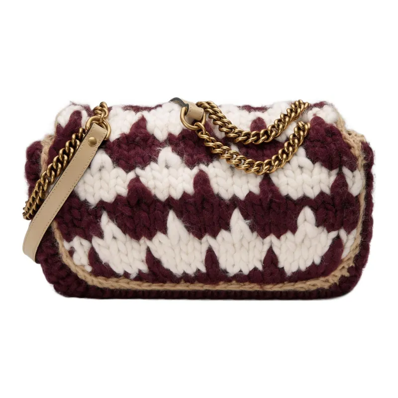 GUCCI GG Marmont Wool Crossbody Bag, Shoulder Bag Women's-2