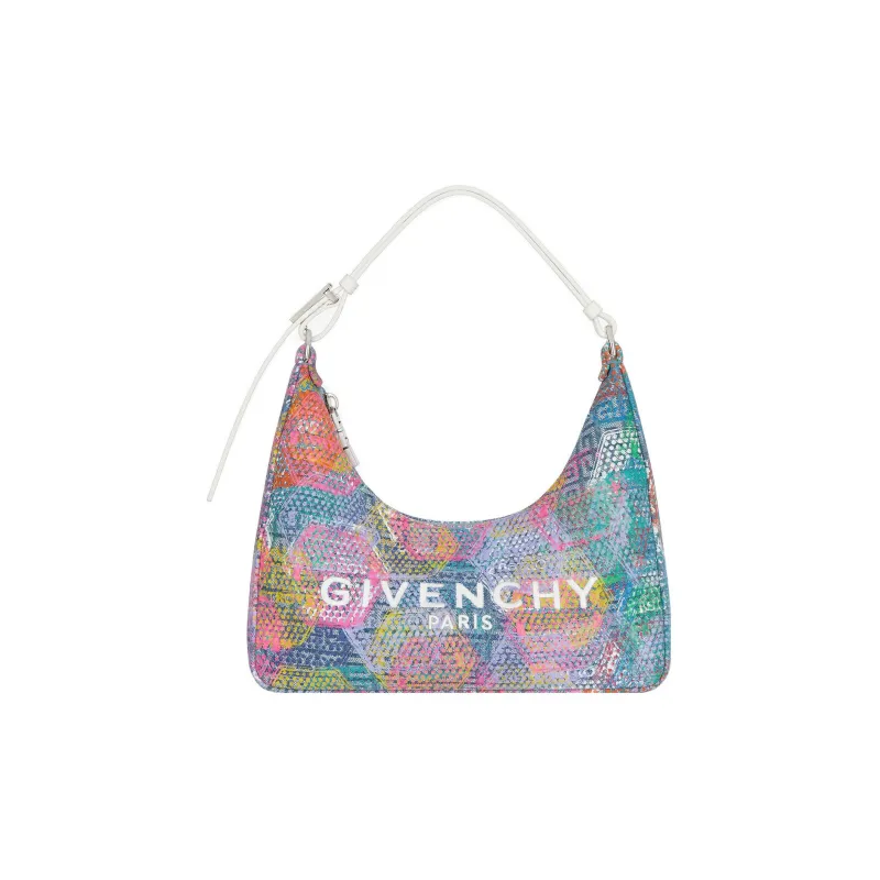 GIVENCHY BSTROY Collaboration Cut out Denim Underarm One Shoulder Handbag Small Size Women's Multicolor-0