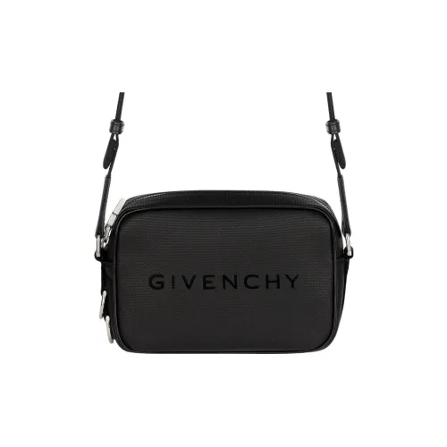 GIVENCHY Coated Canvas Fabric With Cow Leather Camera Bag, Shoulder Bag, Crossbody Bag Regular Men's Black