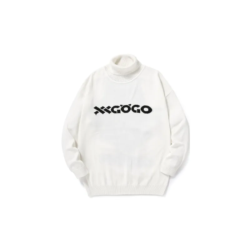 Other Loose Fit Sweater Unisex White-1