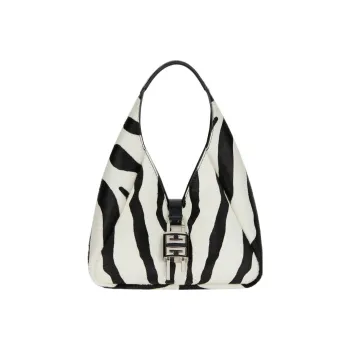 Givenchy G Hobo Shoulder Bag Mini Zebra Print Black/White