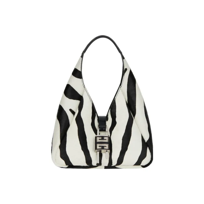 Givenchy G Hobo Shoulder Bag Mini Zebra Print Black/White-0