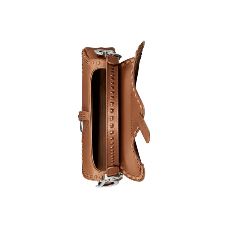 DIOR Saddle Smooth Cow Leather With Metal Detail Saddle Bag Shoulder Bag Crossbody Bag Handbag Women's Copper-3