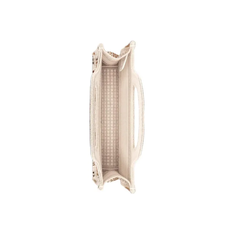 DIOR BookTote Faux Crystal Embroidery Tote Bag Shopping Bag Handbag Mini Women's Gold-2