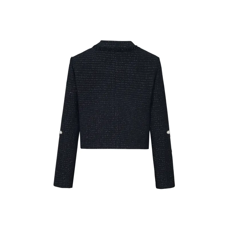 Alexia Sandra Cropped Coats Women's Black-1