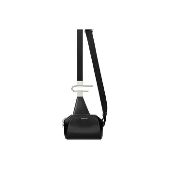 GIVENCHY Antigona Cow Leather Shoulder Bag Crossbody Bag Mini Men's Black