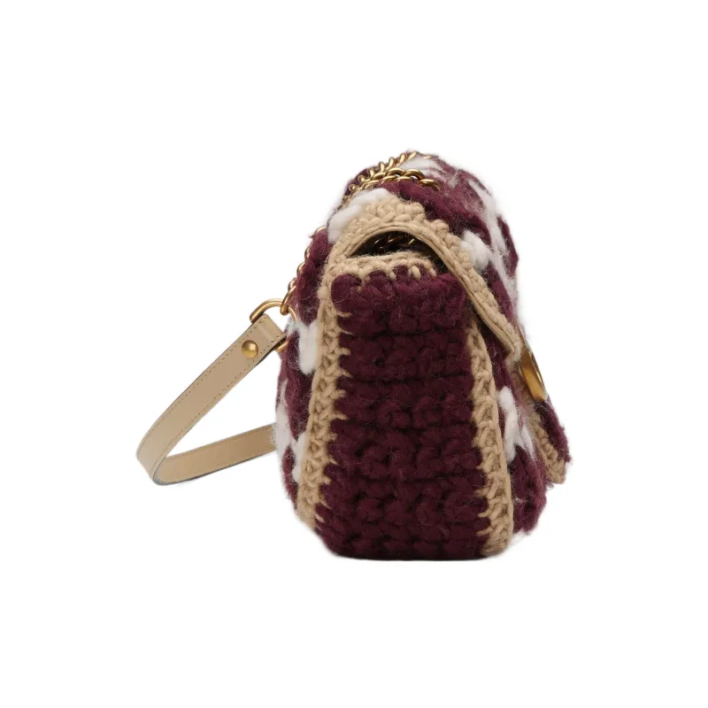 GUCCI GG Marmont Wool Crossbody Bag, Shoulder Bag Women's-3