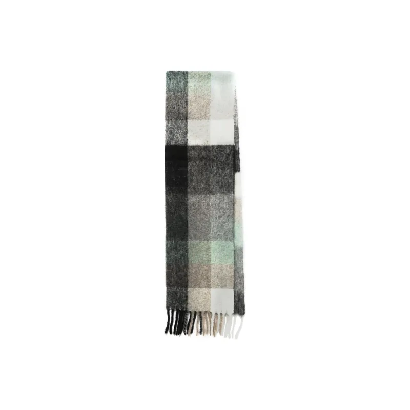Acne Studios Knit Scarves Unisex Gray-0