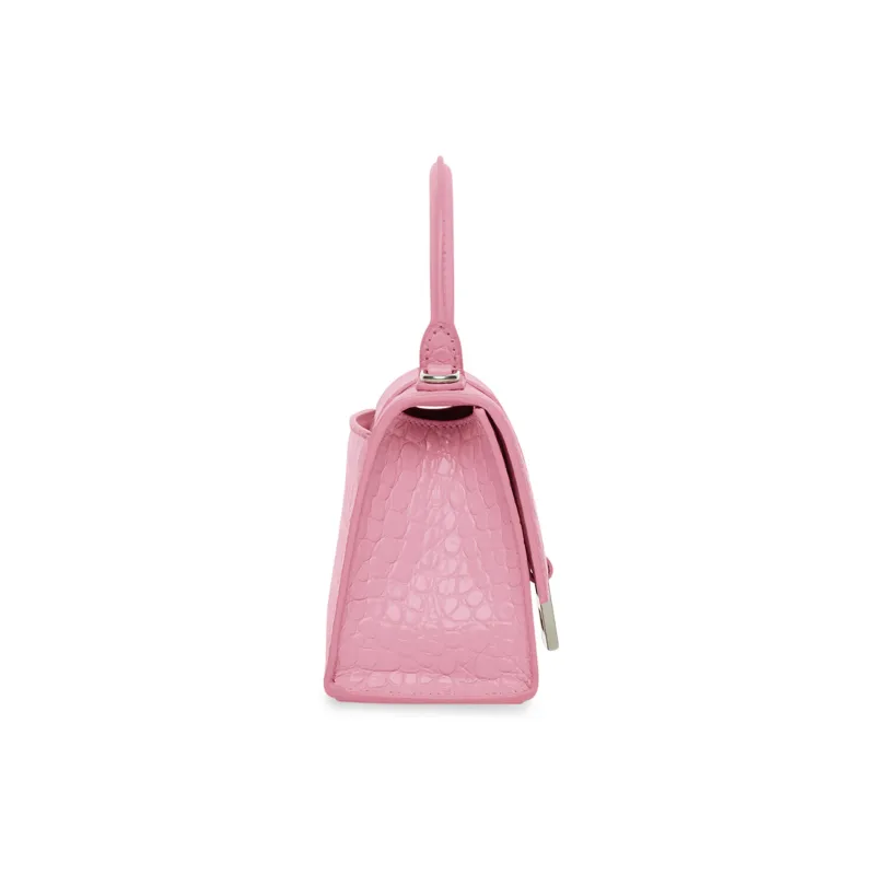 Balenciaga Hourglass Cow Leather Shoulder Bag, Crossbody Bag, Handbag Extra Small Women's Pink-1
