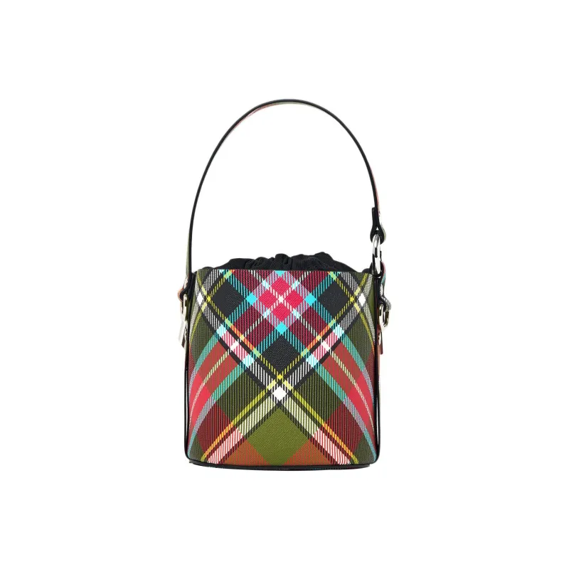 Vivienne Westwood DAISY PU Bucket Bag Portable Crossbody Bag Shoulder Bag Small Size Women's Multicolor-3