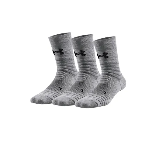 Under Armour Ankle Socks Unisex 3 Pack Gray