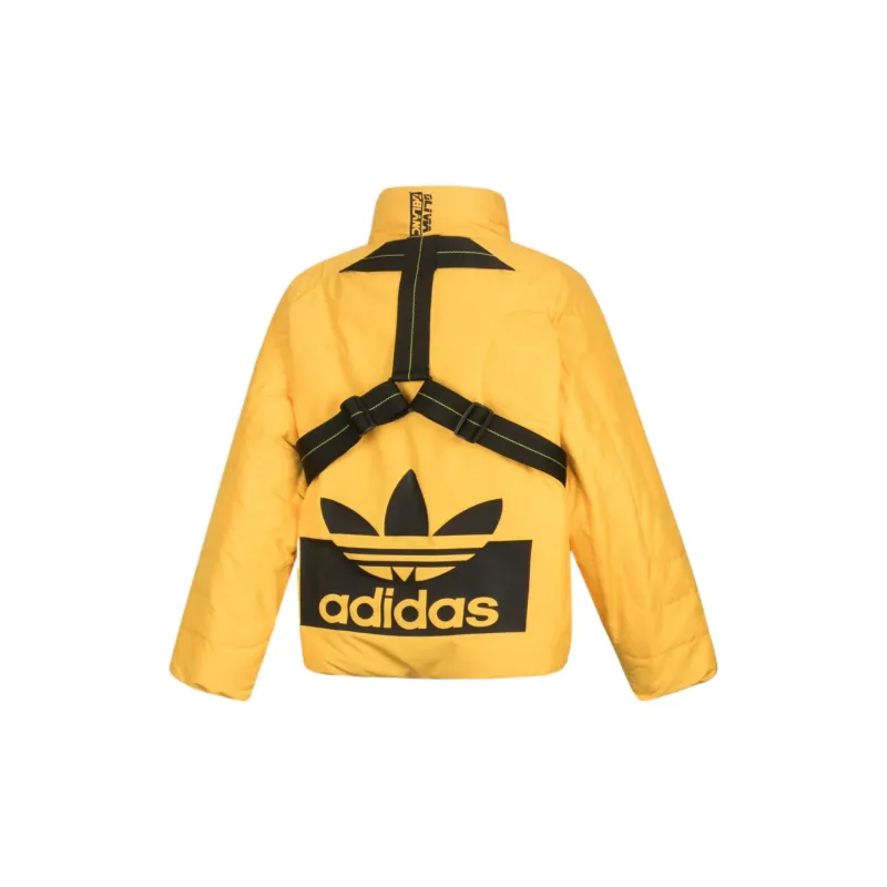 Adidas Originals Puffer Jackets Women's Yellow-1