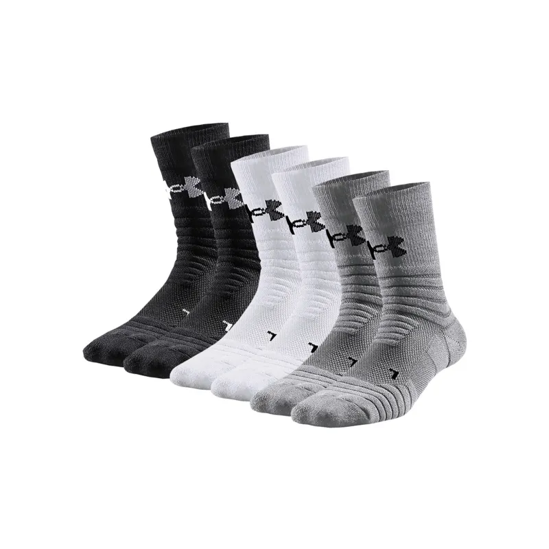 Under Armour Mid Calf Socks Unisex 6 Pack-0