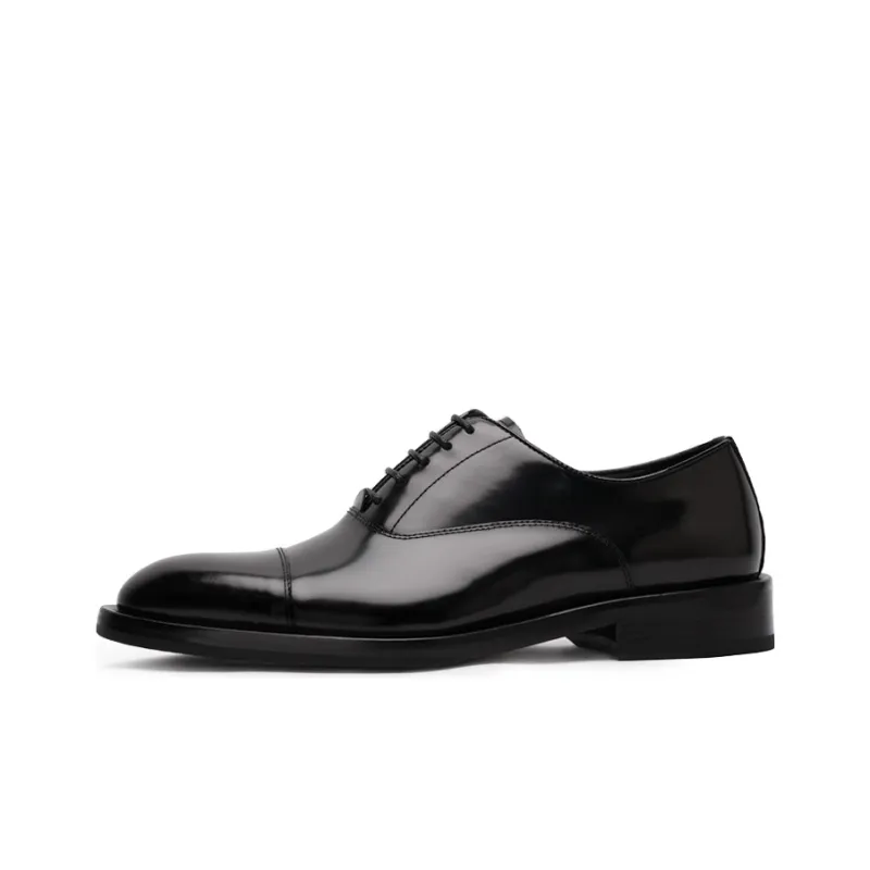 Viplander Dress Shoes Men Low Top Black-0