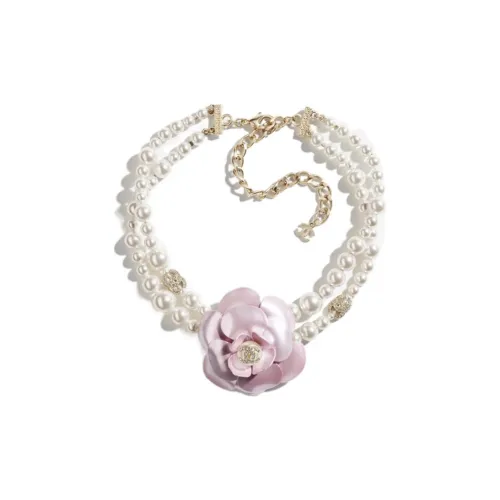 CHANEL Necklaces Women's Pink