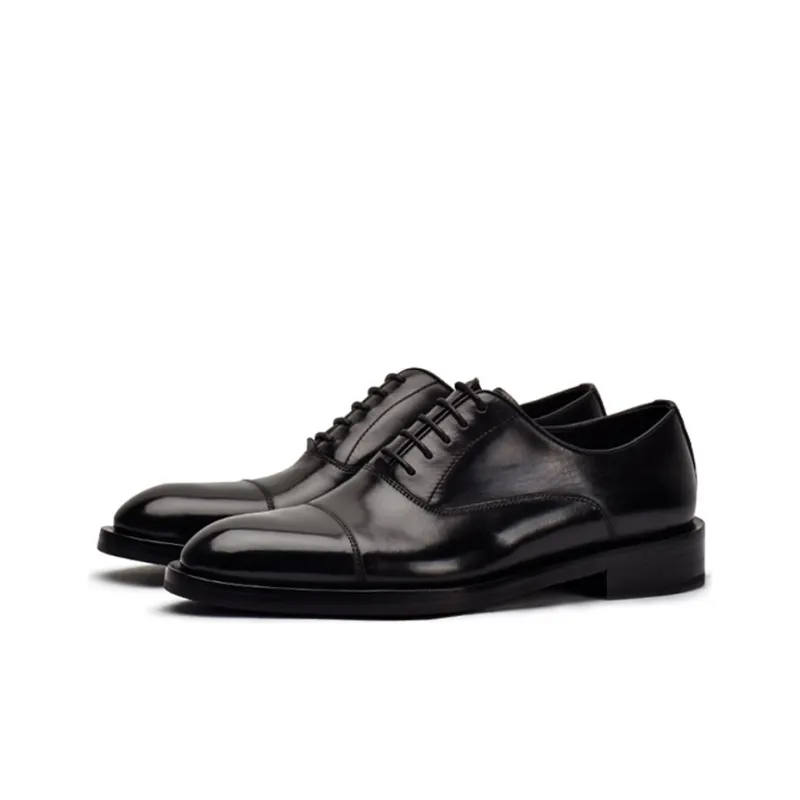 Viplander Dress Shoes Men Low Top Black-1
