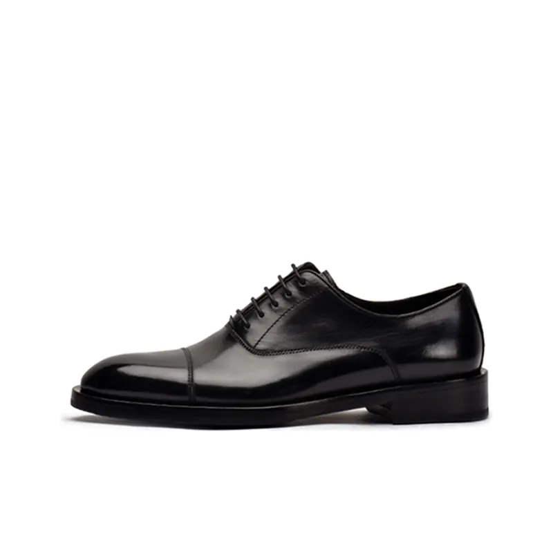 Viplander Dress Shoes Men Low Top Black-0