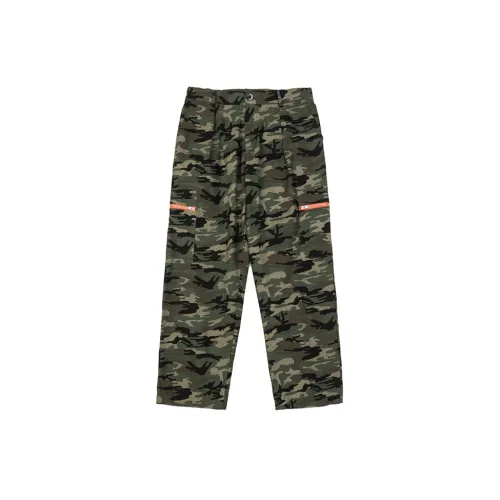 SIMPLE RIMLESS Cargo Pants Unisex Camouflage