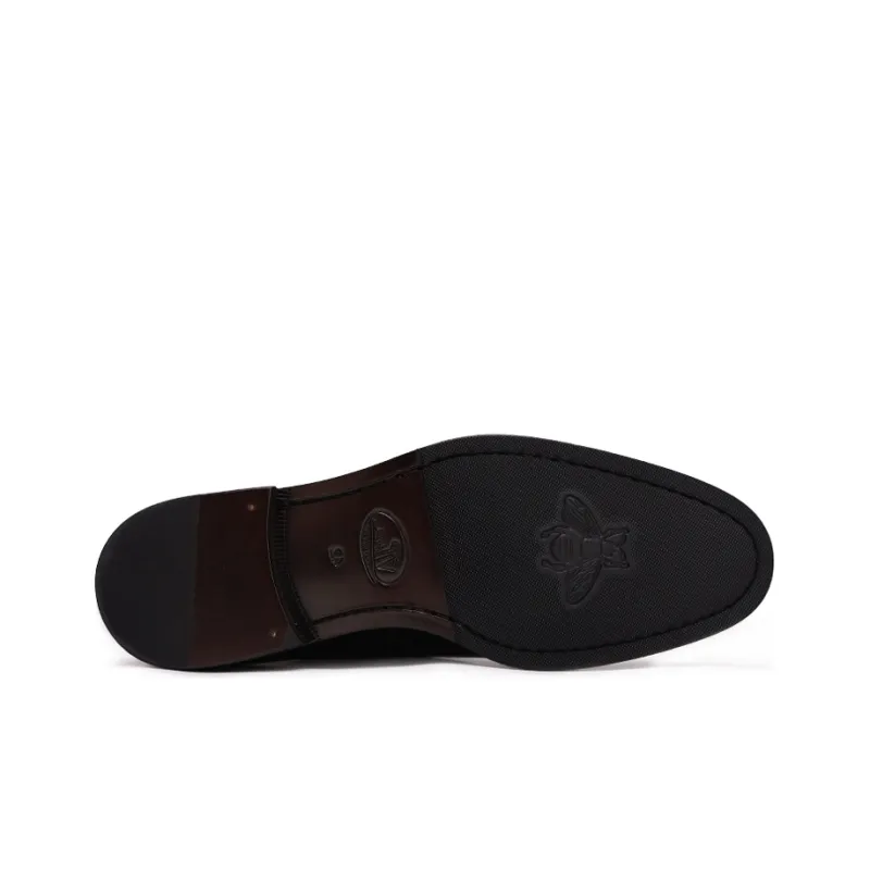 Viplander Dress Shoes Men Low Top Black-4