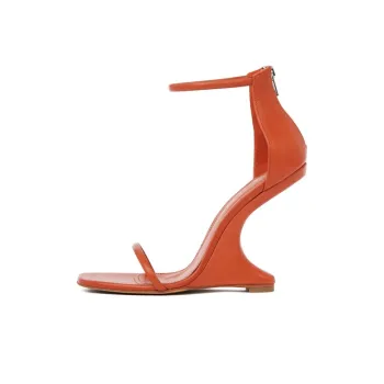 RICK OWENS/RO Cantilever 11 Strap Sandals Women's Orange