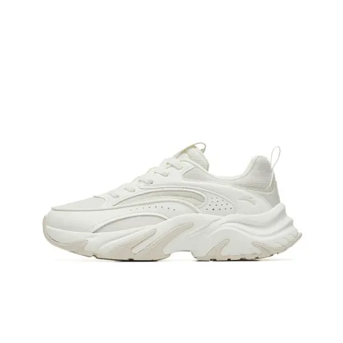 Anta Bunny Rabbit Shoes Abrasion Resistant Low Top Sports Casual Shoes Women's Gray White