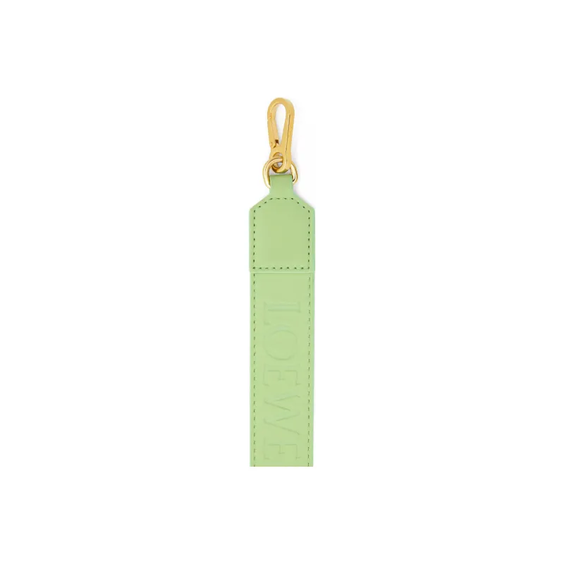 LOEWE Satin Cow Leather Bag Strap Women's Okra Green Glaze-1