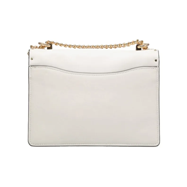 COACH Klare Canvas With Leather Trunk Bag Shoulder Bag Crossbody Bag Small Size Women's White Light Khaki-1