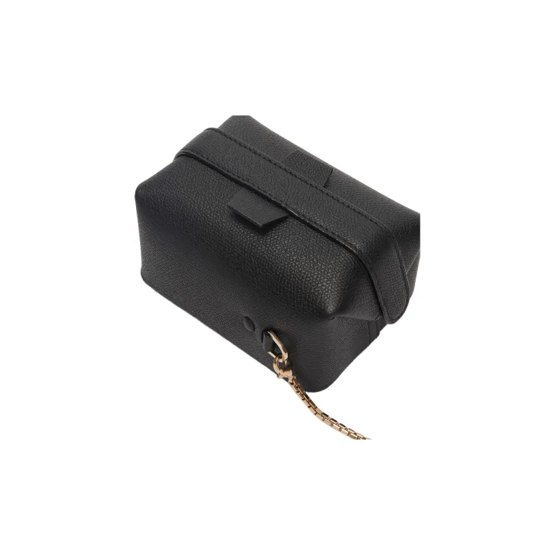 Valextra Tric Trac Calfskin Box Bag, Handbag, Crossbody Bag, Shoulder Bag Extra Mini Women's Black-1