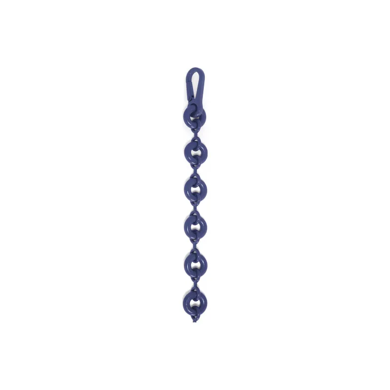 LOEWE Brass Chain Strap Bag Women's Eggplant Purple Enamel-1